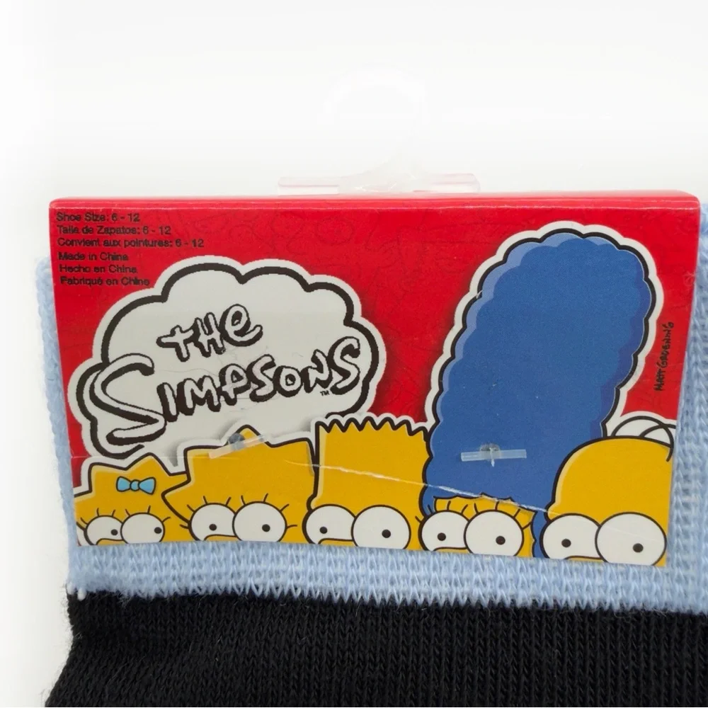 The Simpsons Crew Socks Mens Womens Homer Simpson Funny Gift 90s Y2K NWT New